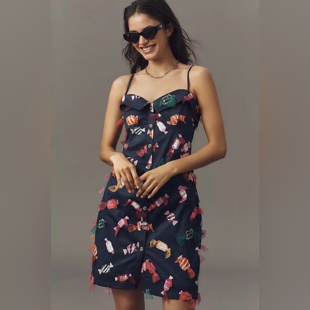 Maeve Printed Buttondown
Mini Dress